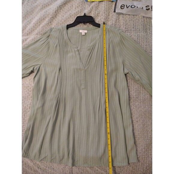 j jill V neck  Long Sleeve top LP Boho Cottage Core  Feminine - Picture 5 of 8